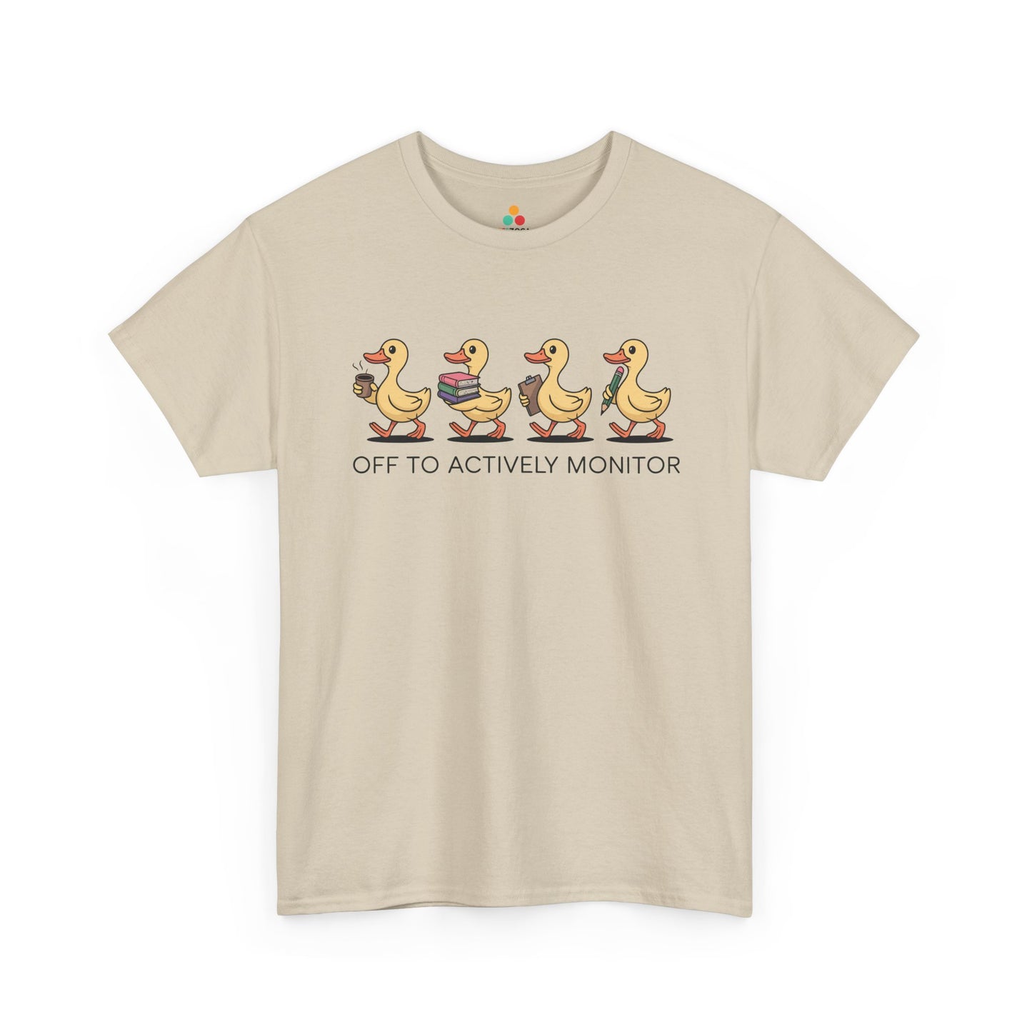 Funny Duck Teacher Shirt Unisex T-shirt, Actively Monitor Gift | TEEZOCA 