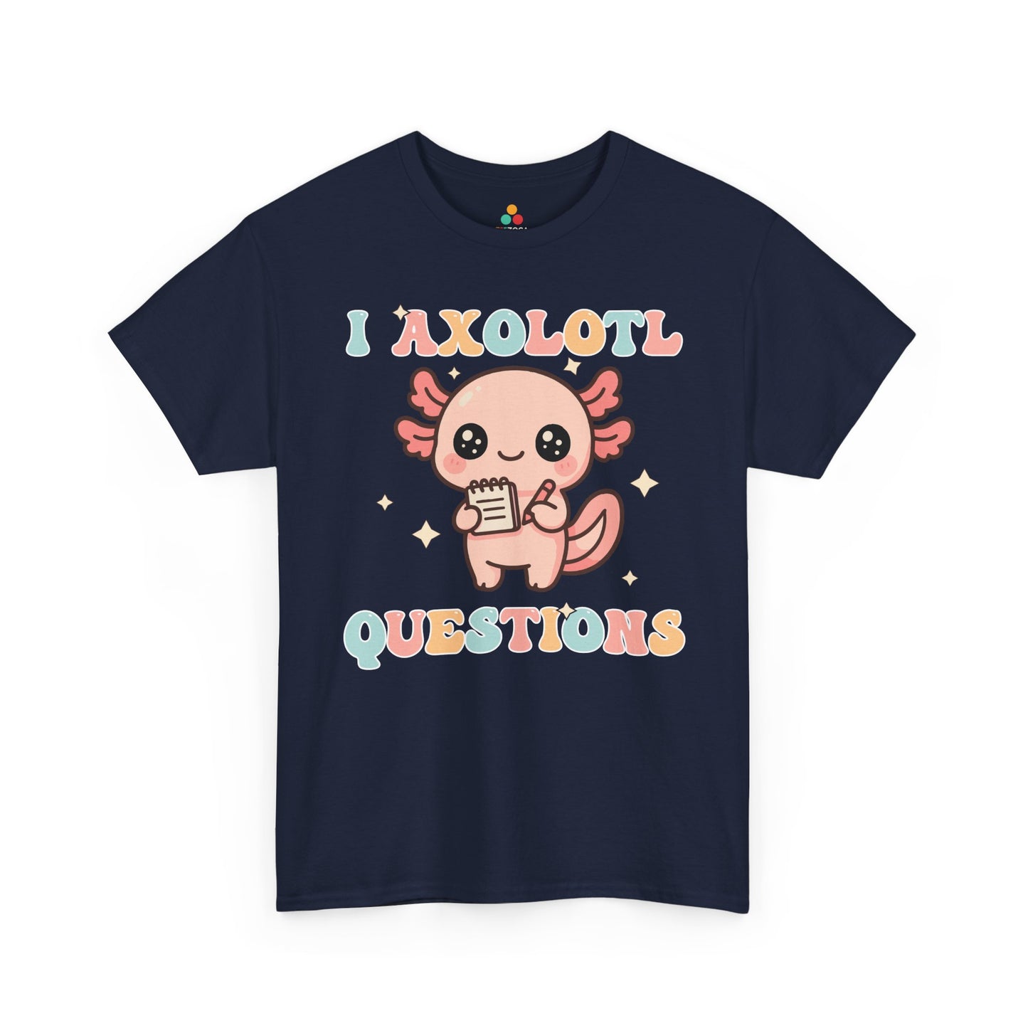 TEEZOCA adorable learning axolotl Unisex T-shirt aesthetic I Axolotl Questions Cute Kawaii Axolotl Pun Unisex T-shirt | TEEZOCA 