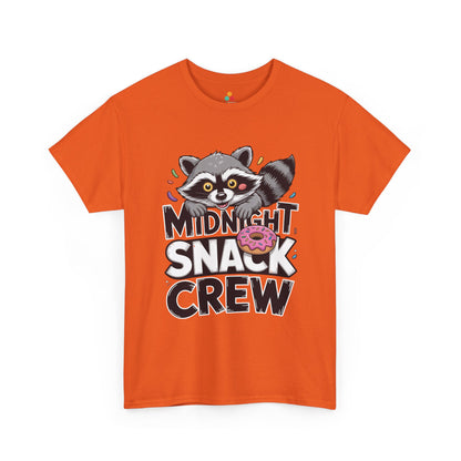 Midnight Snack Crew Raccoon Donut Funny Unisex T-shirt Cute Meme | TEEZOCA 