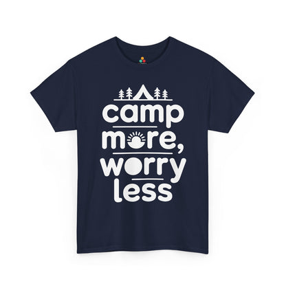 Camp More Worry Less Outdoor Adventure Unisex T-shirt | TEEZOCA 
