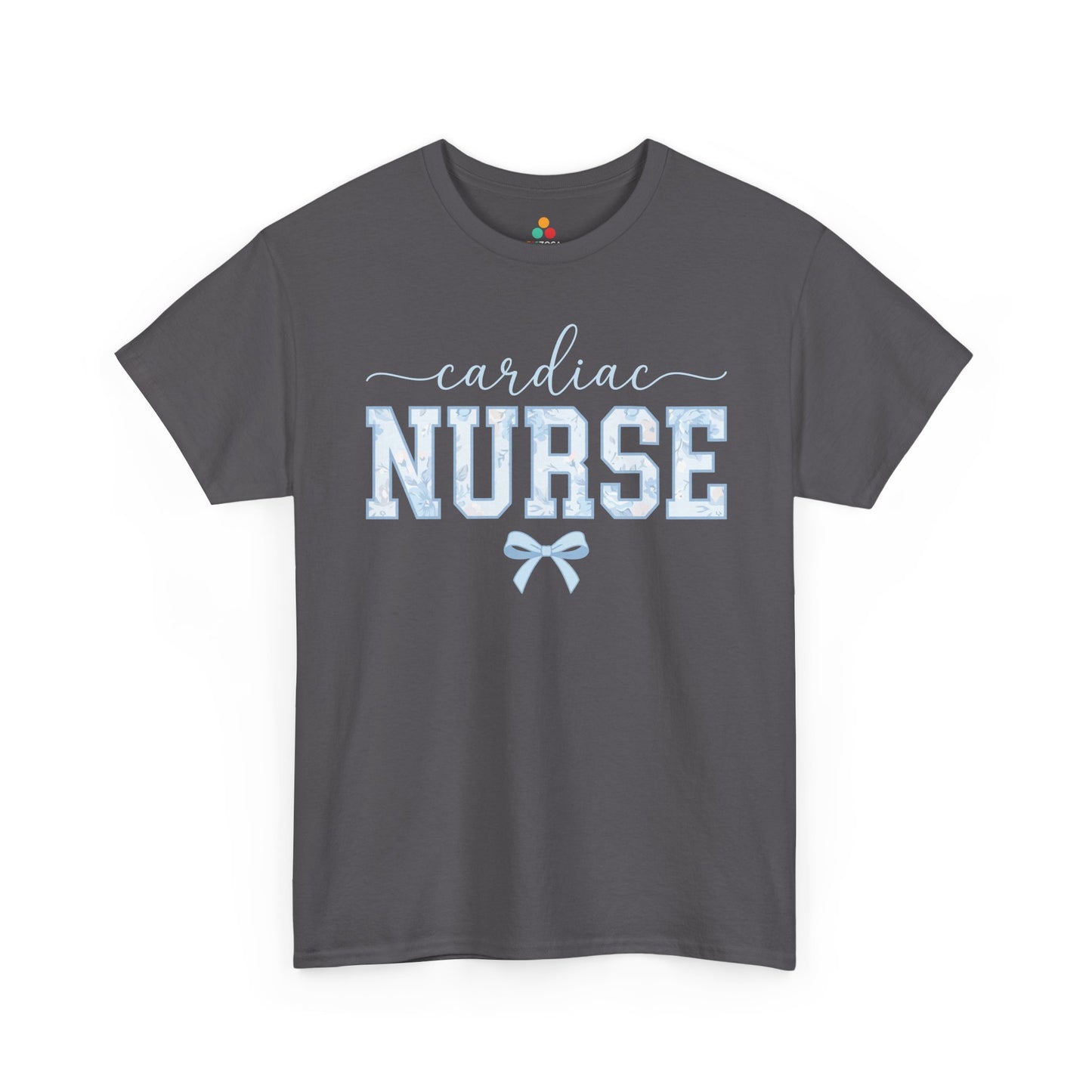 Cardiac Nurse Floral Aesthetic Unisex T-shirt Gift for Nurses | TEEZOCA 