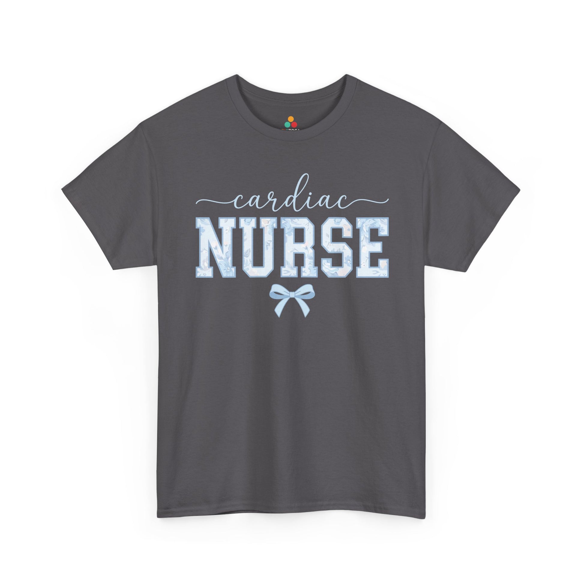 Cardiac Nurse Floral Aesthetic Unisex T-shirt Gift for Nurses | TEEZOCA 
