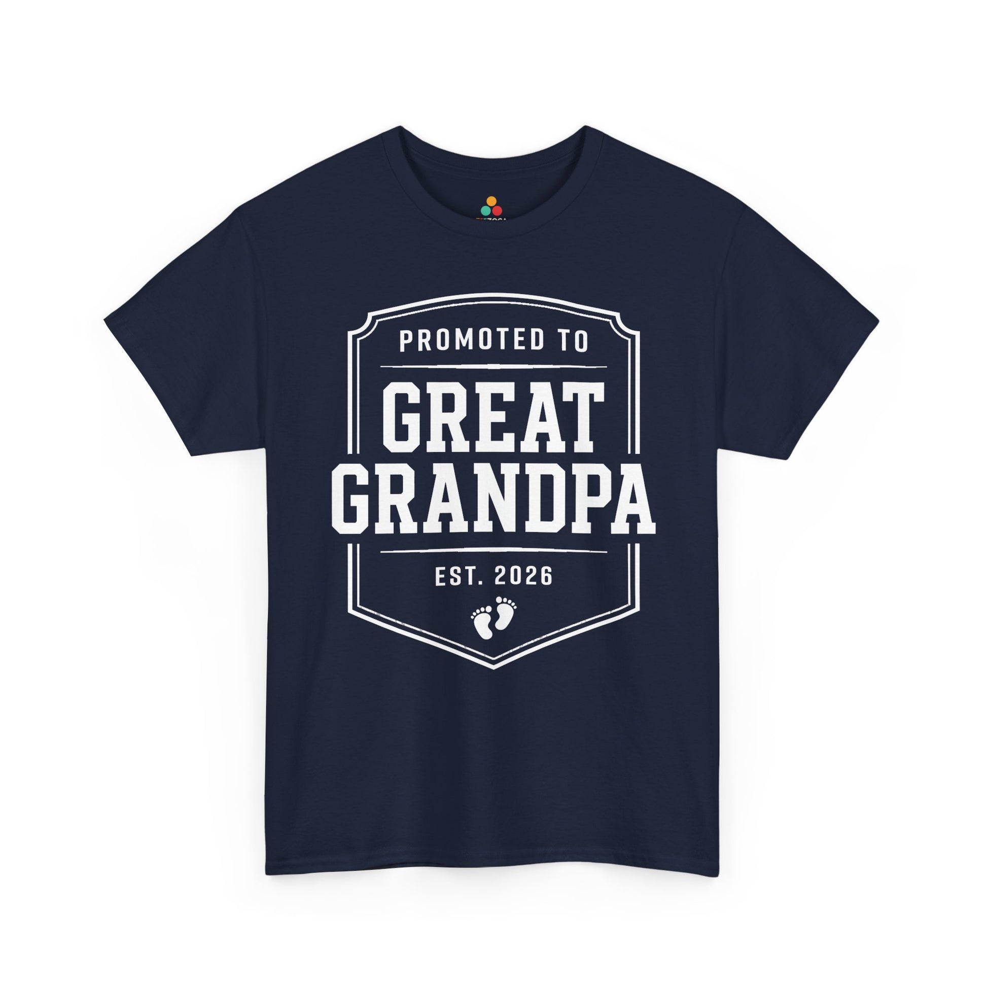 Promoted to Great Grandpa 2026 Funny Gift Unisex T-shirt | TEEZOCA 