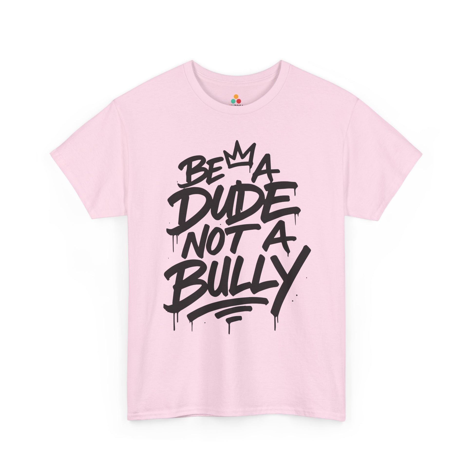 TEEZOCA anti-bullying awareness Unisex T-shirt with Be A Dude Not A Bully graphic Be A Dude Not A Bully Unity Day Orange Unisex T-shirt | TEEZOCA 