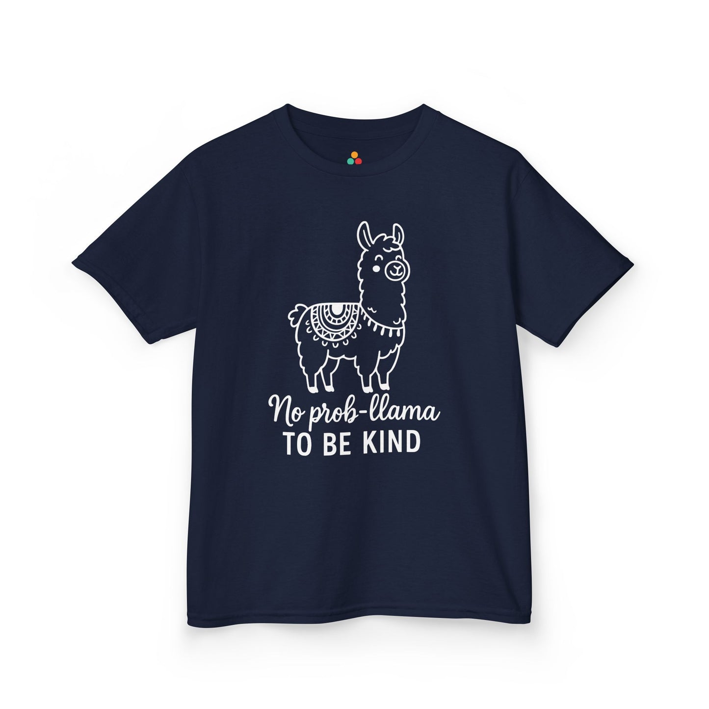 TEEZOCA anti-bullying no prob-llama design Kids T-shirt No Prob-Llama To Be Kind Orange Unity Day Kids T-shirt | TEEZOCA 
