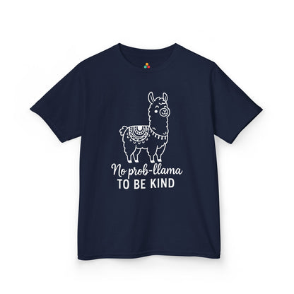 TEEZOCA anti-bullying no prob-llama design Kids T-shirt No Prob-Llama To Be Kind Orange Unity Day Kids T-shirt | TEEZOCA 