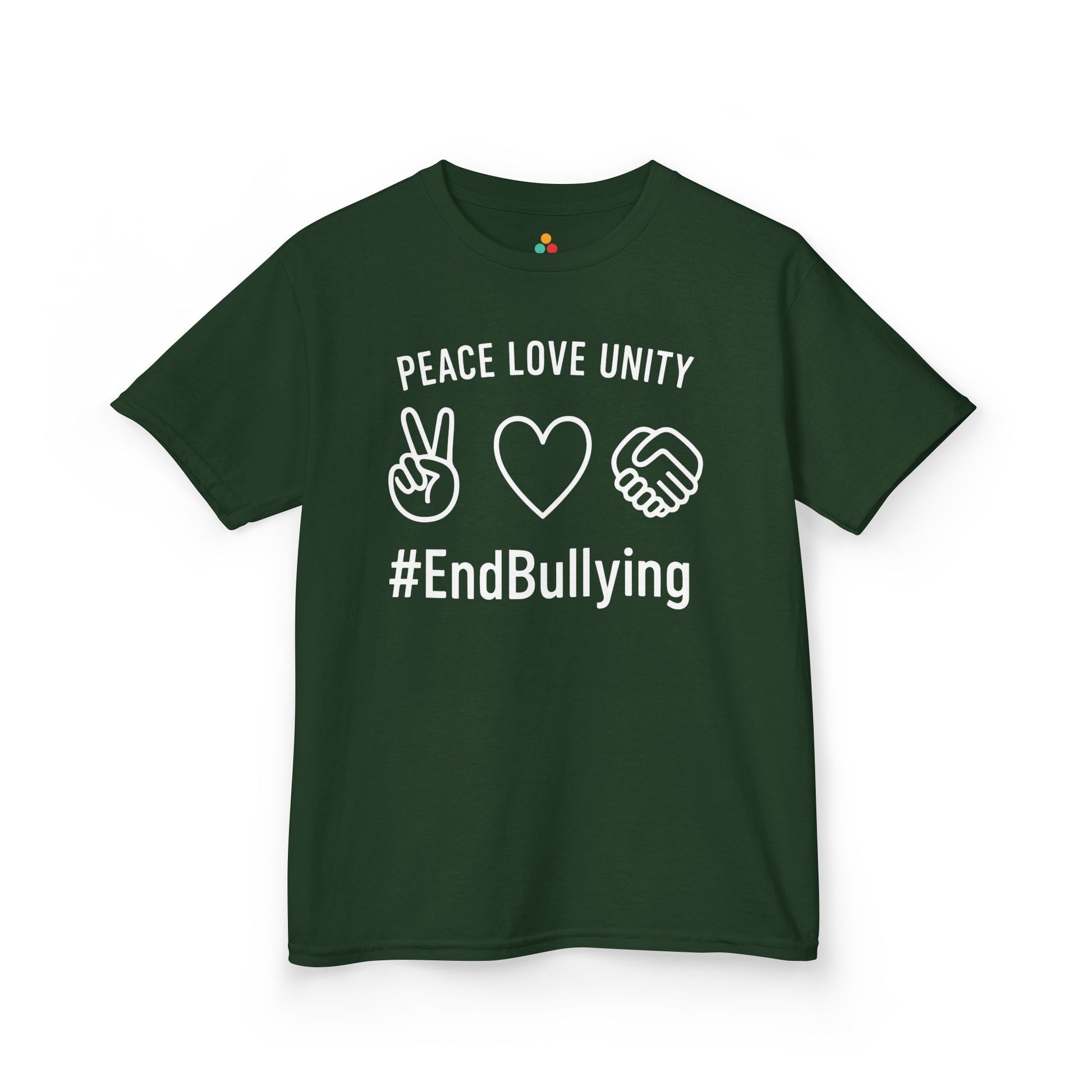 Peace Love Unity #EndBullying Orange Unity Day Kids T-shirt | TEEZOCA 