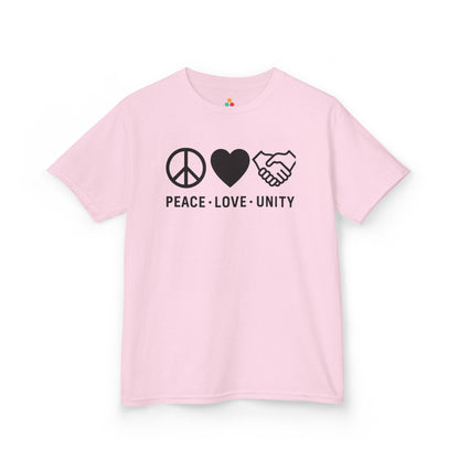 TEEZOCA anti-bullying peace love unity school awareness Kids T-shirt Peace Love Unity Orange Unity Day Anti-Bullying Kids T-shirt | TEEZOCA 