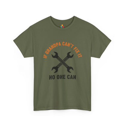 If Grandpa Can’t Fix It No One Can T-Shirt – Funny Mechanic Grandpa Gift | TEEZOCA 