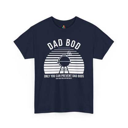 TEEZOCA bbq dad shirt Unisex T-shirt showing a retro sunset grill design for cookout humor.
