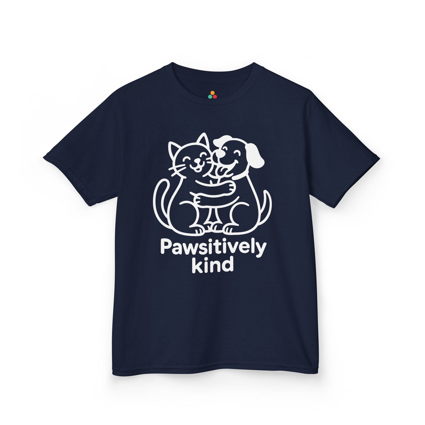 TEEZOCA be kind animal hug awareness Kids T-shirt Pawsitively Kind Orange Unity Day Anti-Bullying Kids T-shirt | TEEZOCA 