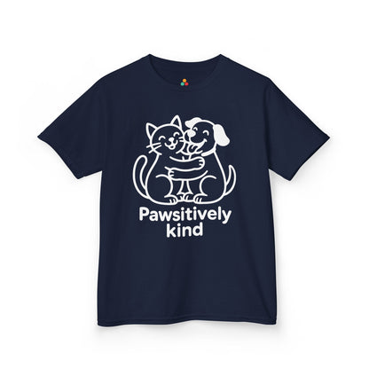 TEEZOCA be kind animal hug awareness Kids T-shirt Pawsitively Kind Orange Unity Day Anti-Bullying Kids T-shirt | TEEZOCA 