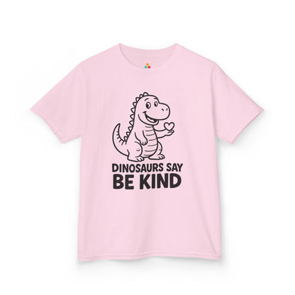 TEEZOCA be kind dinosaur orange school awareness Kids T-shirt Dinosaurs Say Be Kind Orange Unity Day Kids T-shirt | TEEZOCA 