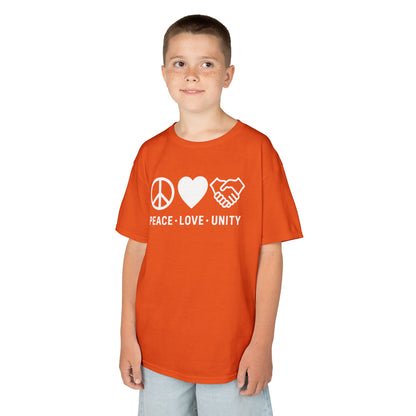 TEEZOCA be kind peace love anti-bullying Kids T-shirt Peace Love Unity Orange Unity Day Anti-Bullying Kids T-shirt | TEEZOCA 