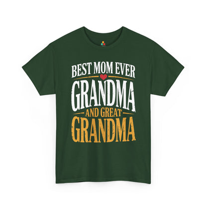 Best Mom Ever Grandma Women's T-shirt Mother's Day Gift for Mom | TEEZOCA 
