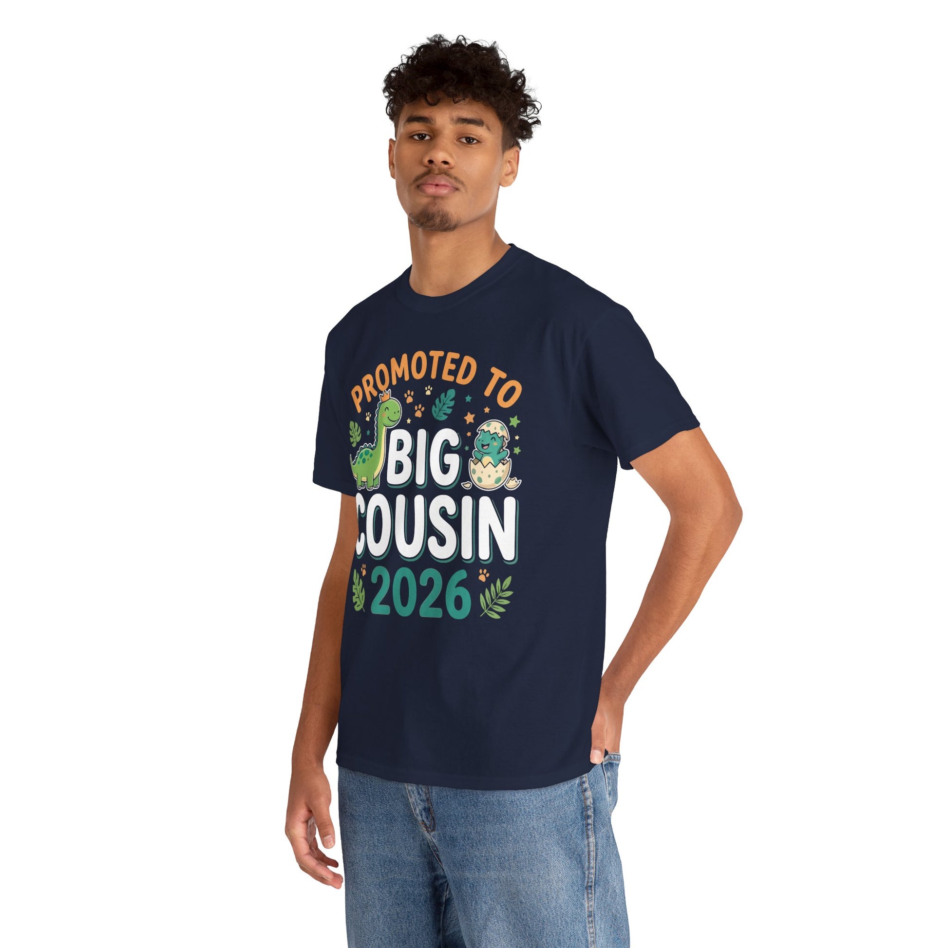 Promoted to Big Cousin 2026 Funny Family Announcement Unisex T-shirt | TEEZOCA 