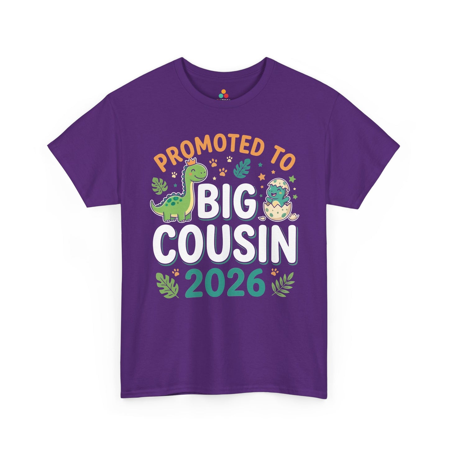 Promoted to Big Cousin 2026 Funny Family Announcement Unisex T-shirt | TEEZOCA 