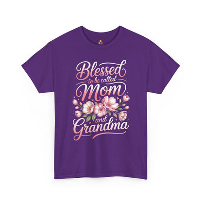 Blessed Mom Grandma Women's T-shirt Floral Mother's Day Gift Tee | TEEZOCA 