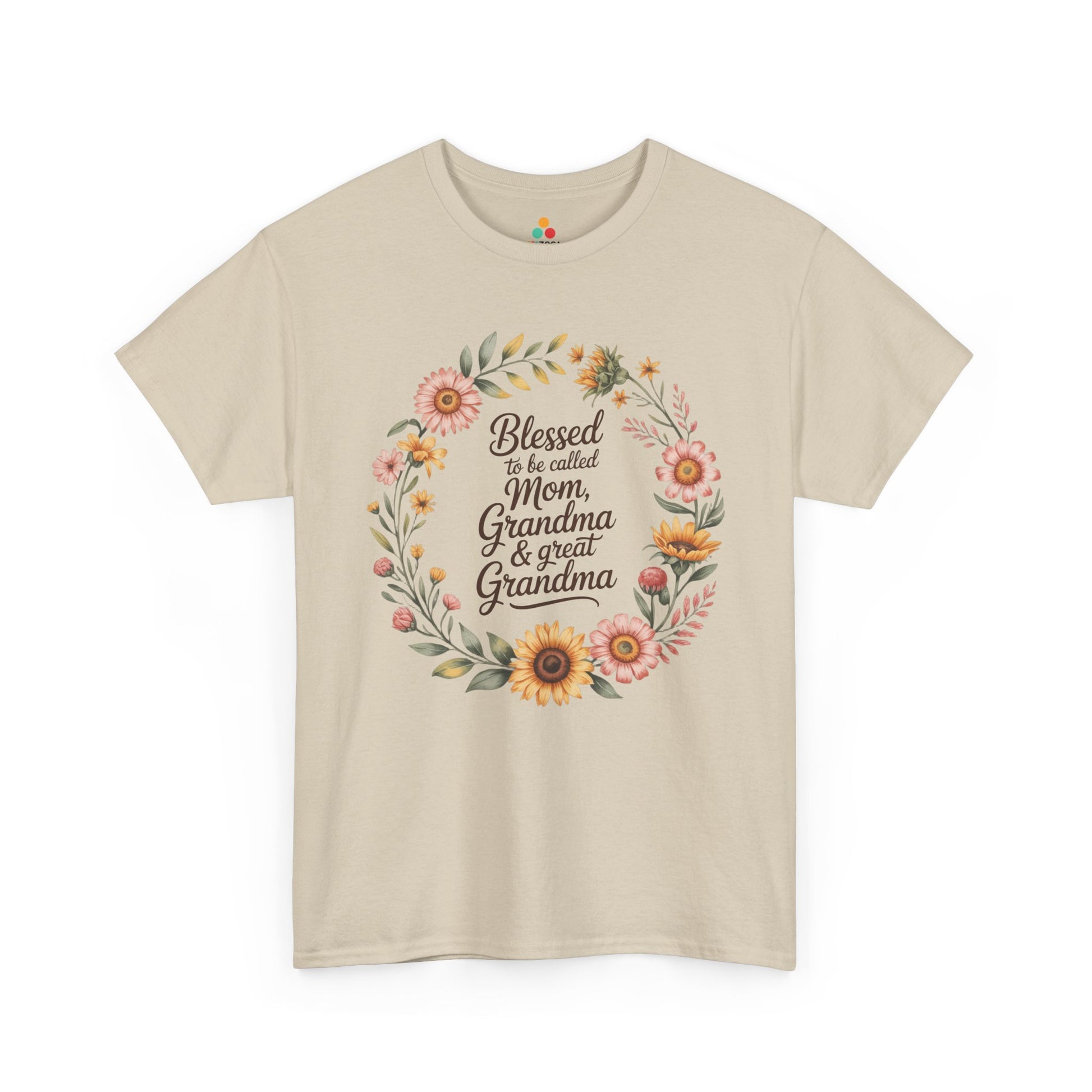 Blessed Mom Grandma Great Grandma Women's T-shirt Mother's Day Gift | TEEZOCA 