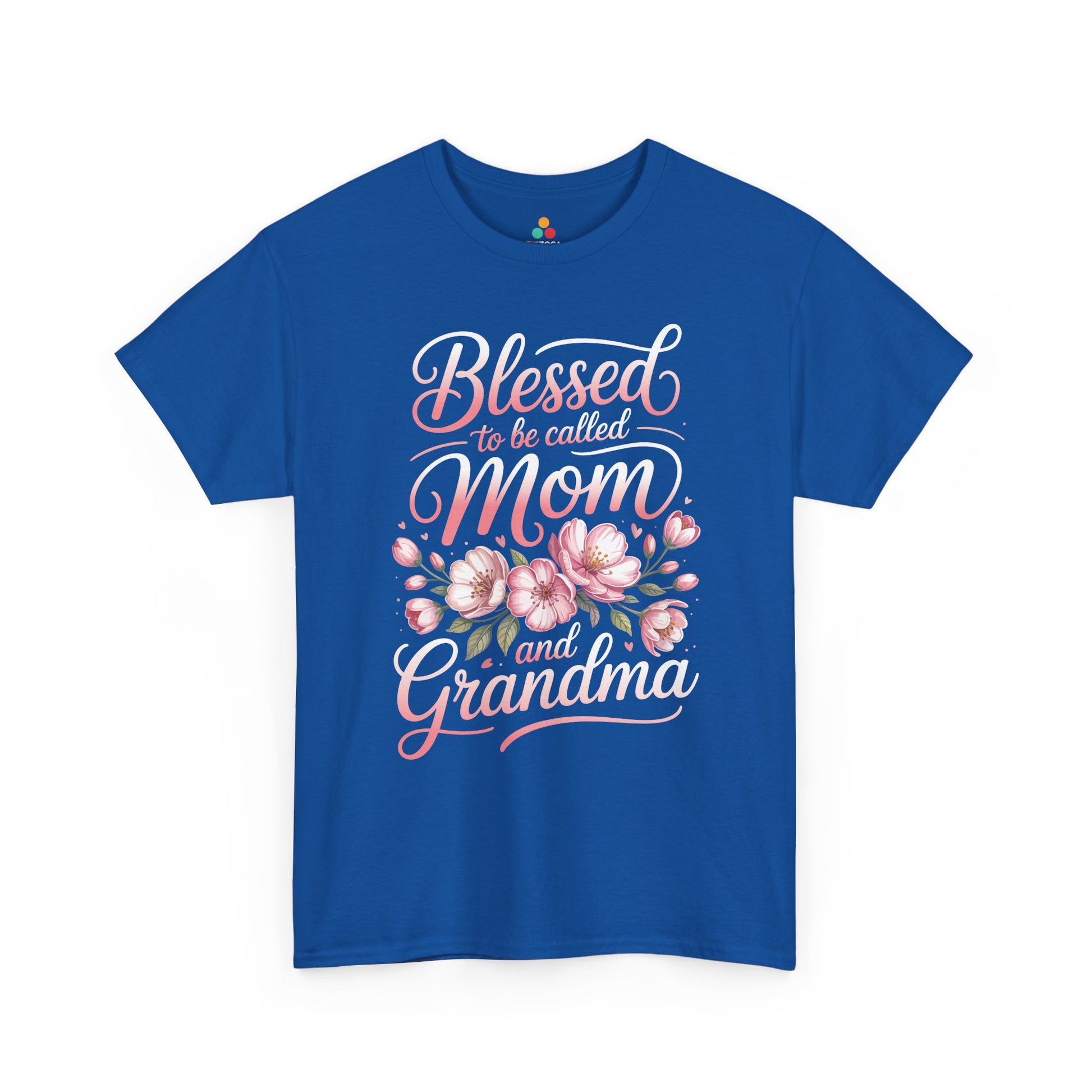 Blessed Mom Grandma Women's T-shirt Floral Mother's Day Gift Tee | TEEZOCA 
