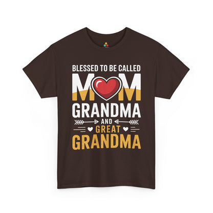 Blessed Mom Grandma Women's T-shirt Mother's Day Gift Mom Grandma Tee | TEEZOCA 