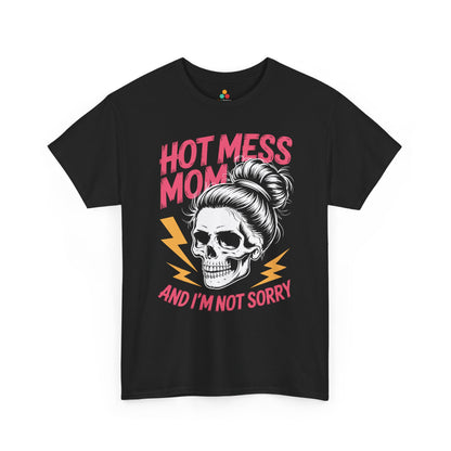 Hot Mess Mom Women's T-shirt Bold Funny Mom Life Mother's Day Gift | TEEZOCA 