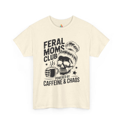 Feral Moms Club Women's T-shirt Funny Coffee Mom Mother's Day Gift | TEEZOCA 
