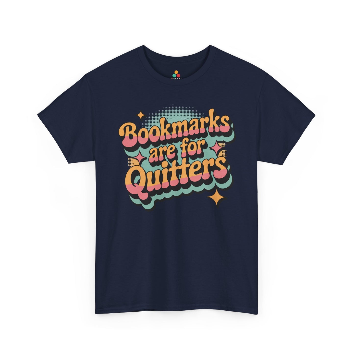 Bookmarks Are for Quitters Retro Reader Unisex T-shirt | TEEZOCA 