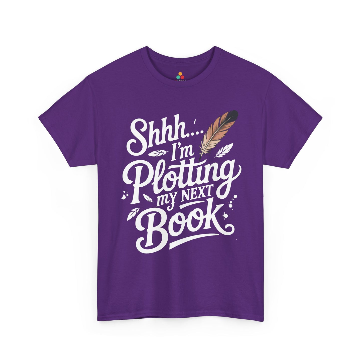 TEEZOCA book lover slogan Unisex T-shirt for creative minds Shhh I'm Plotting My Next Book Unisex T-shirt for Readers | TEEZOCA 