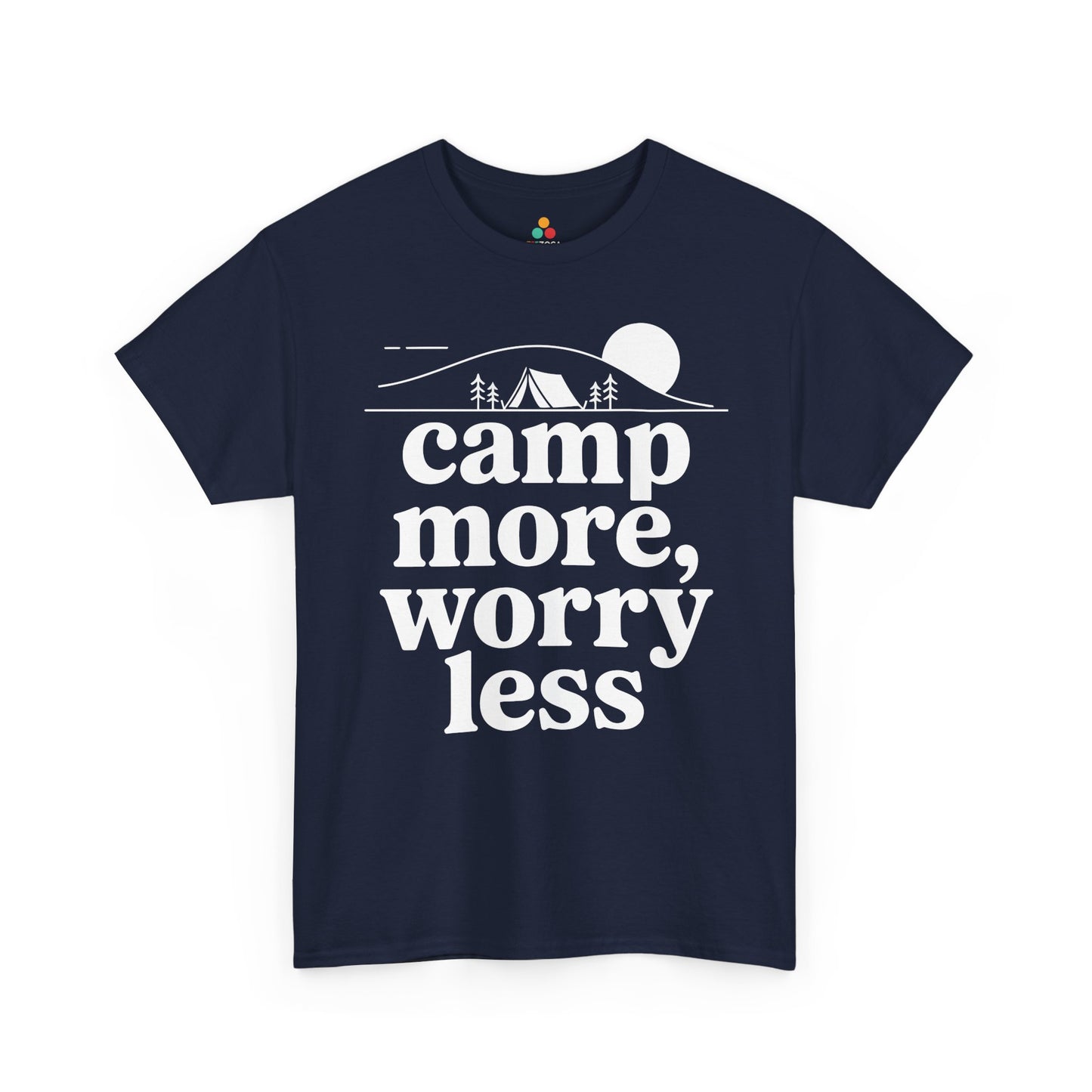 Camp More Worry Less Outdoor Adventure Unisex T-shirt | TEEZOCA 