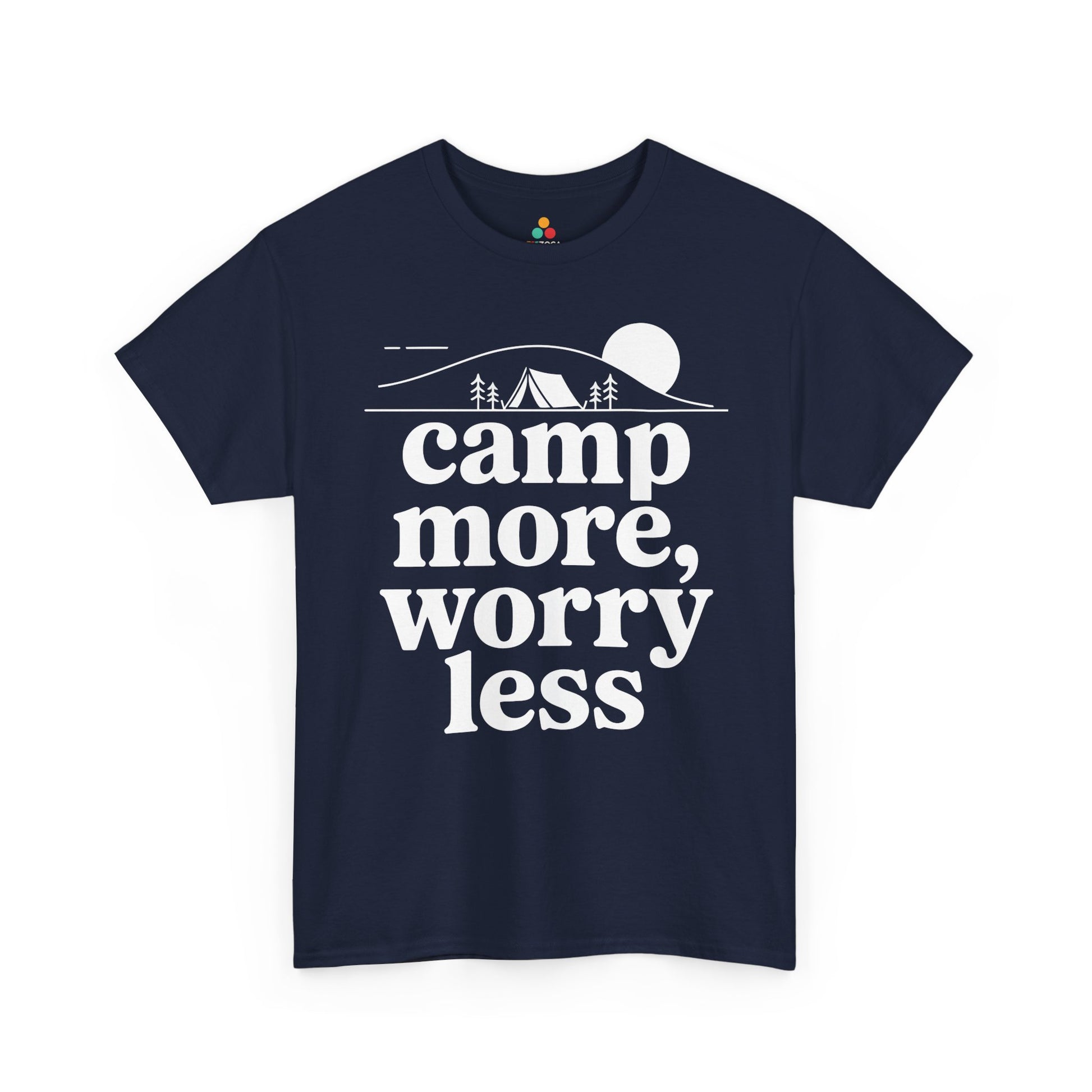 Camp More Worry Less Outdoor Adventure Unisex T-shirt | TEEZOCA 