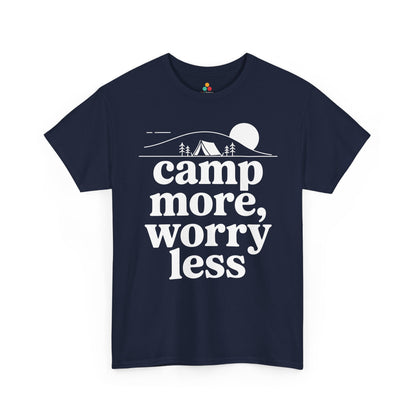 Camp More Worry Less Outdoor Adventure Unisex T-shirt | TEEZOCA 