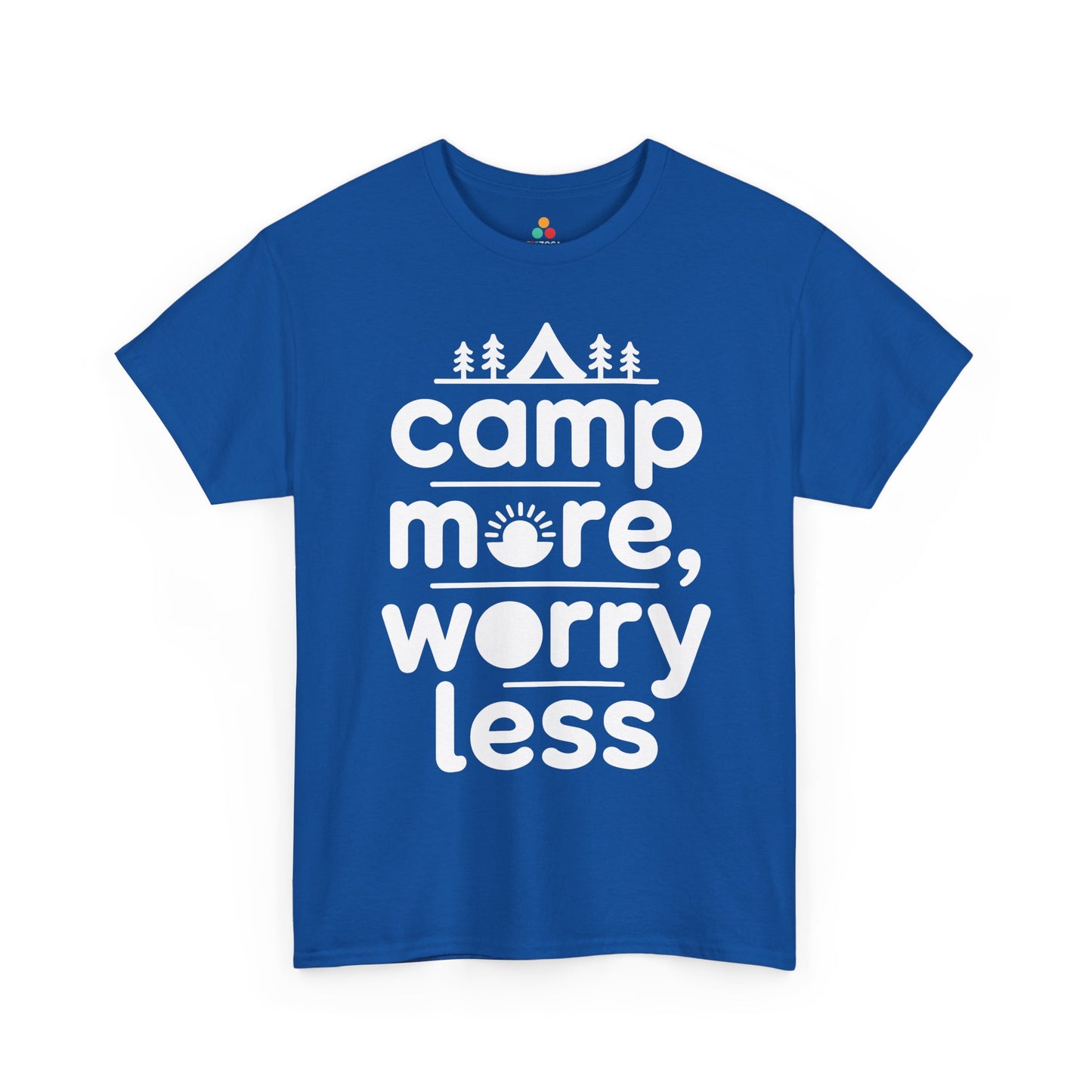 Camp More Worry Less Outdoor Adventure Unisex T-shirt | TEEZOCA 