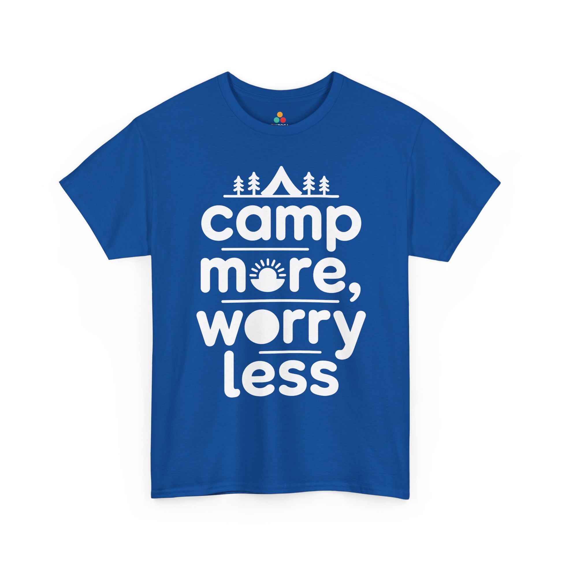 Camp More Worry Less Outdoor Adventure Unisex T-shirt | TEEZOCA 