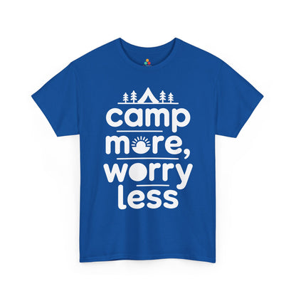 Camp More Worry Less Outdoor Adventure Unisex T-shirt | TEEZOCA 