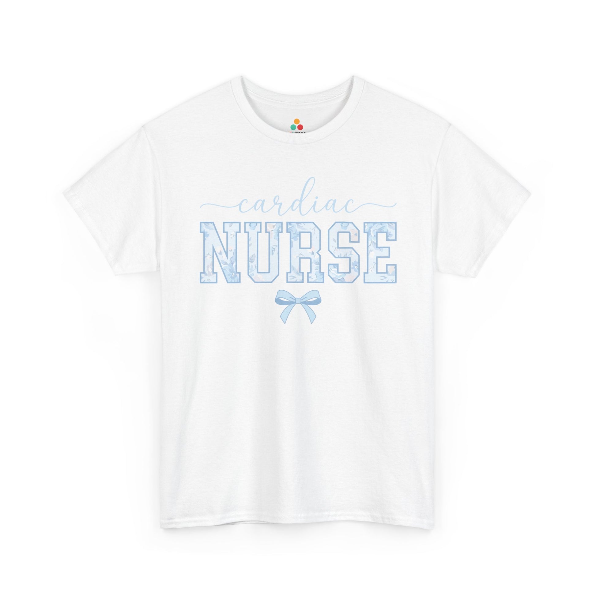 Cardiac Nurse Floral Aesthetic Unisex T-shirt Gift for Nurses | TEEZOCA 