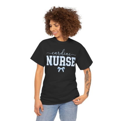 Cardiac Nurse Floral Aesthetic Unisex T-shirt Gift for Nurses | TEEZOCA 
