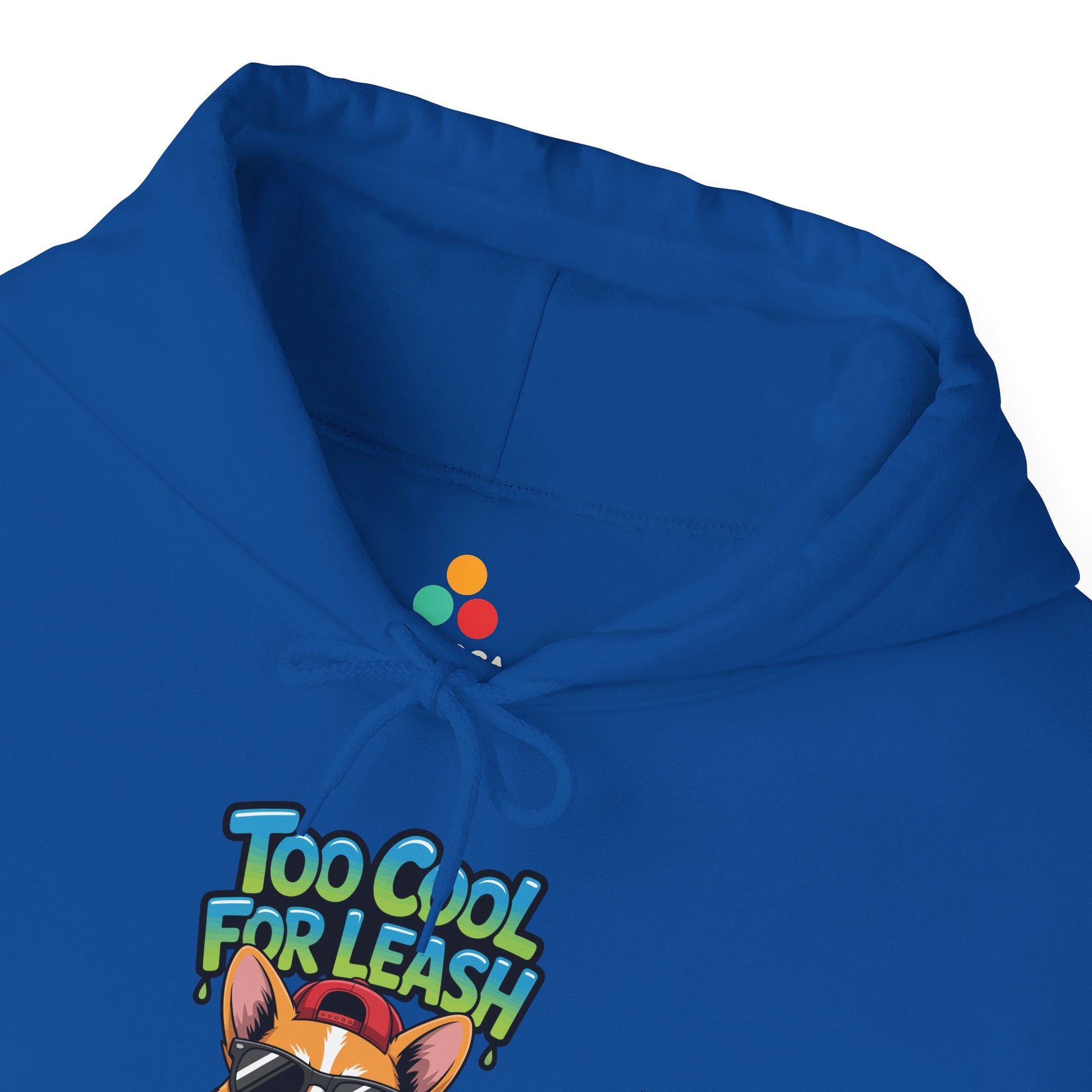 Too Cool For Leash Corgi Graphic Unisex Heavy Blend Hoodie | TEEZOCA 