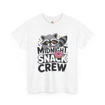 Midnight Snack Crew Raccoon Donut Funny Unisex T-shirt Cute Meme | TEEZOCA 