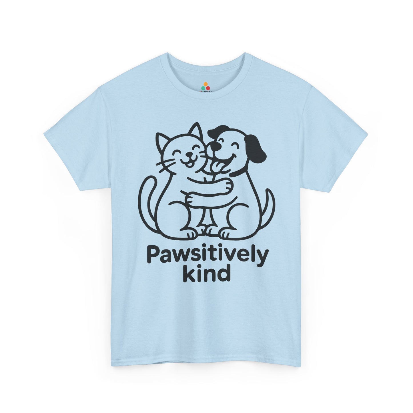 TEEZOCA cat and dog kindness anti-bullying Unisex T-shirt Pawsitively Kind Unity Day Anti-Bullying Awareness Unisex T-shirt | TEEZOCA 