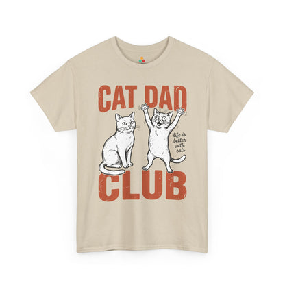 Cat Dad Club Shirt Funny Cat Lover Unisex T-shirt Gift Idea | TEEZOCA 