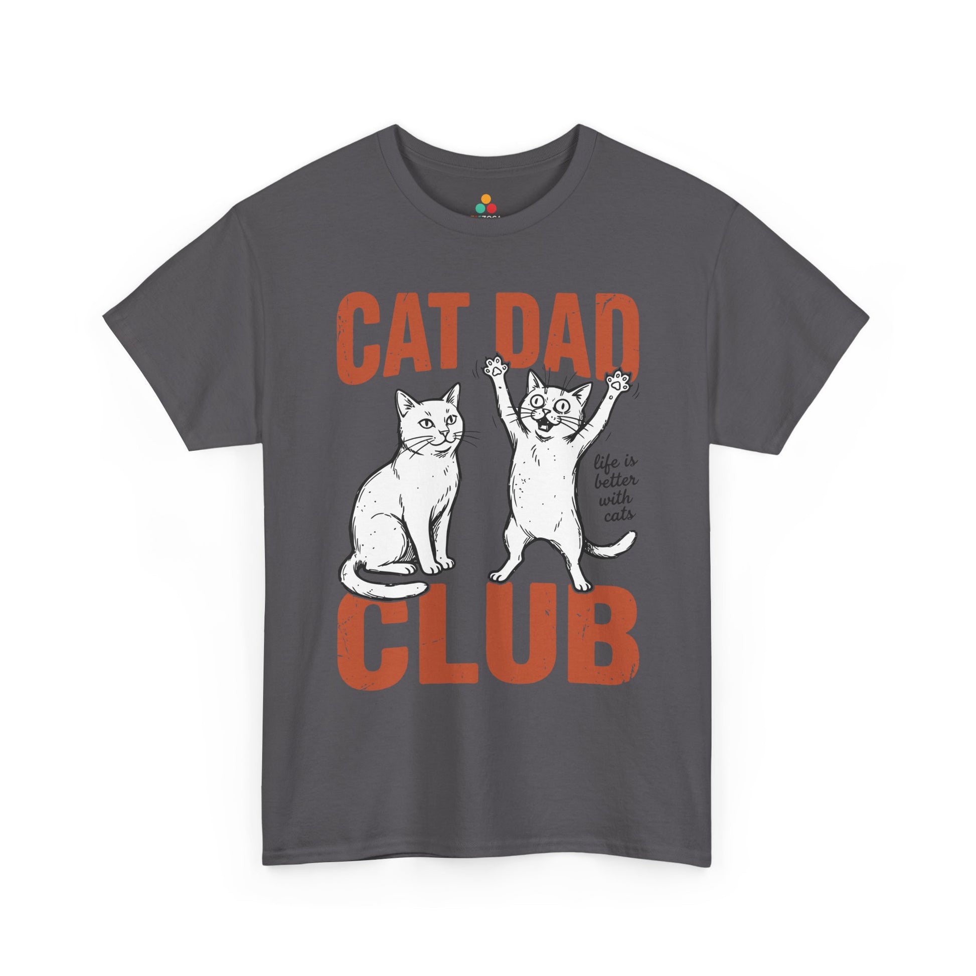 Cat Dad Club Shirt Funny Cat Lover Unisex T-shirt Gift Idea | TEEZOCA 