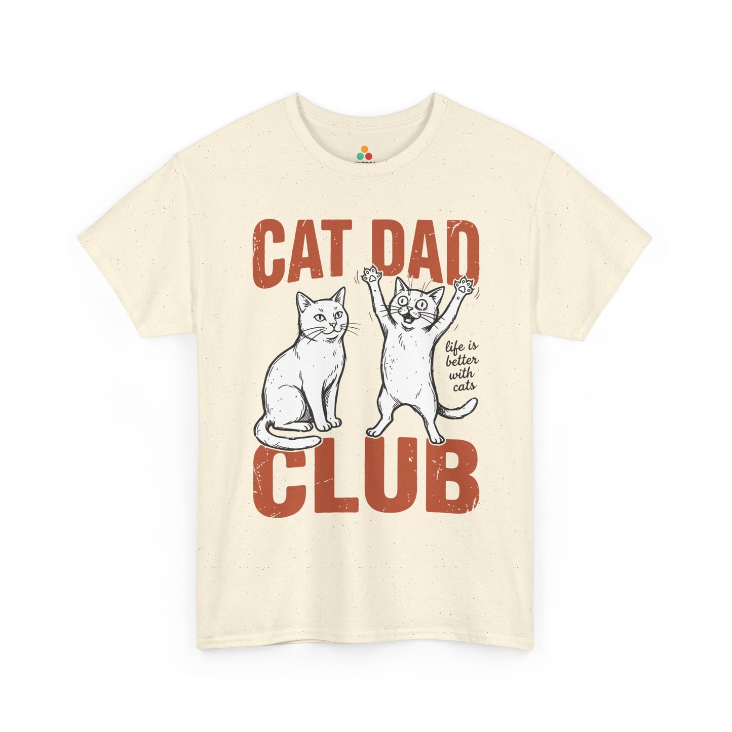 Cat Dad Club Shirt Funny Cat Lover Unisex T-shirt Gift Idea | TEEZOCA 