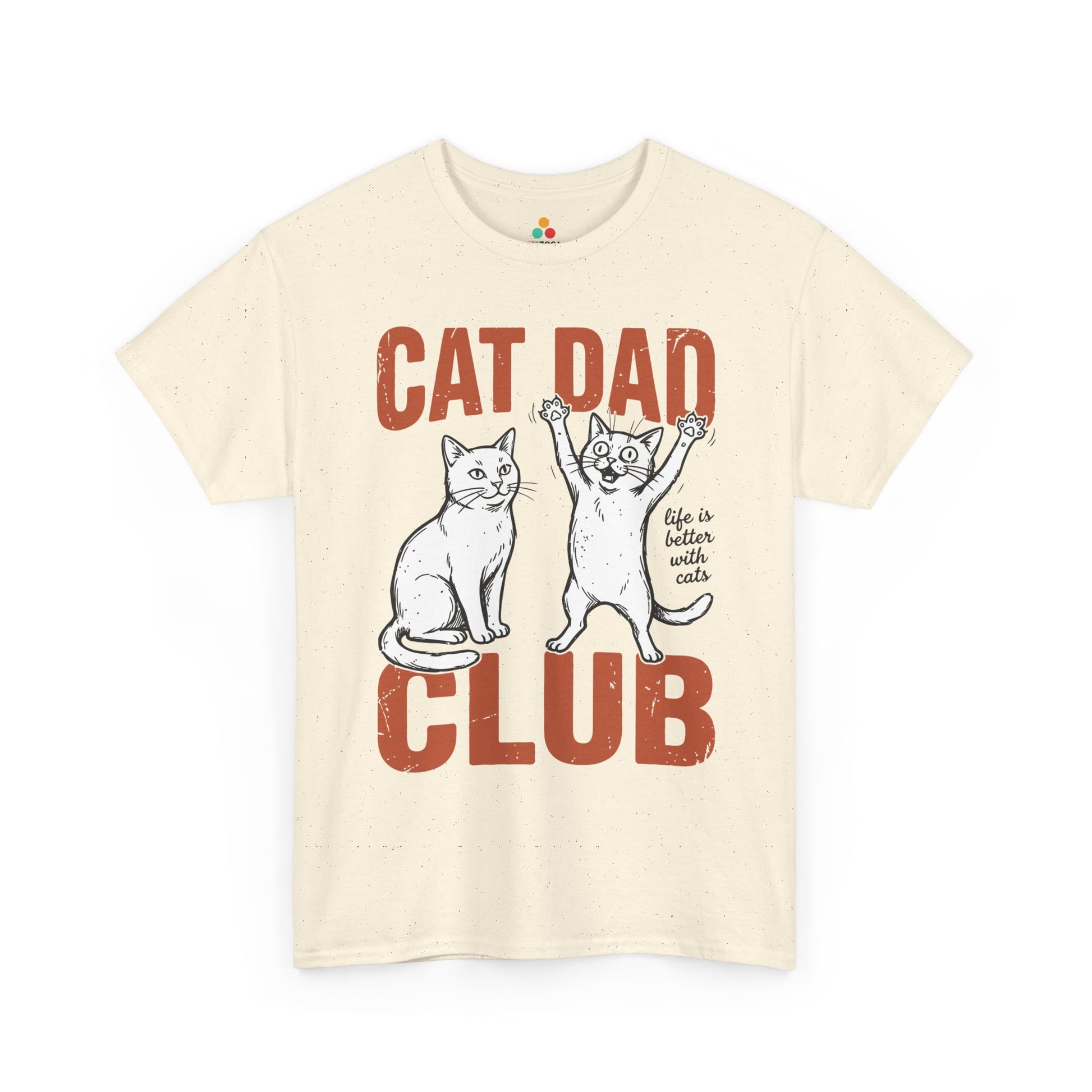 Cat Dad Club Shirt Funny Cat Lover Unisex T-shirt Gift Idea | TEEZOCA 