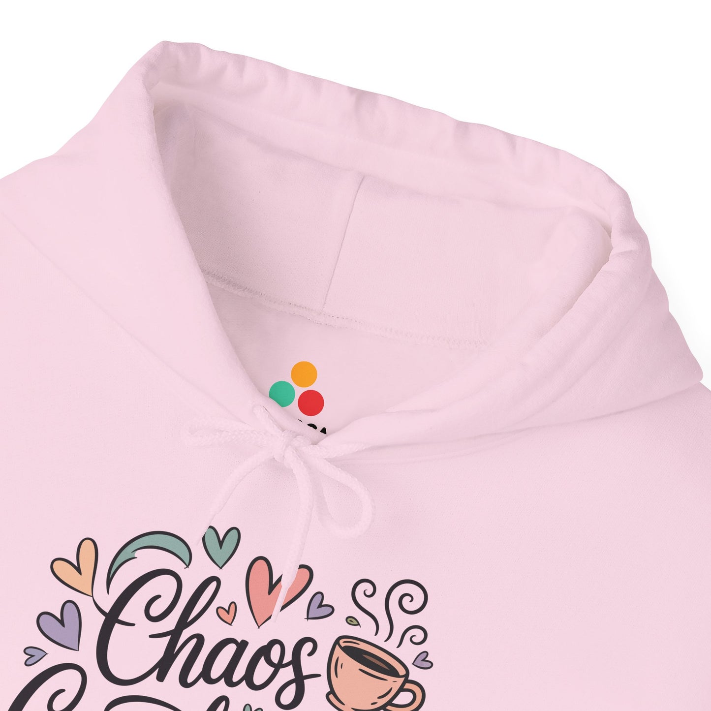 TEEZOCA chaos coordinator coffee heart design Unisex Heavy Blend Hoodie Chaos Coordinator Coffee Vibes Unisex Heavy Blend Hoodie | TEEZOCA 
