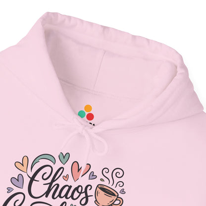 TEEZOCA chaos coordinator coffee heart design Unisex Heavy Blend Hoodie Chaos Coordinator Coffee Vibes Unisex Heavy Blend Hoodie | TEEZOCA 