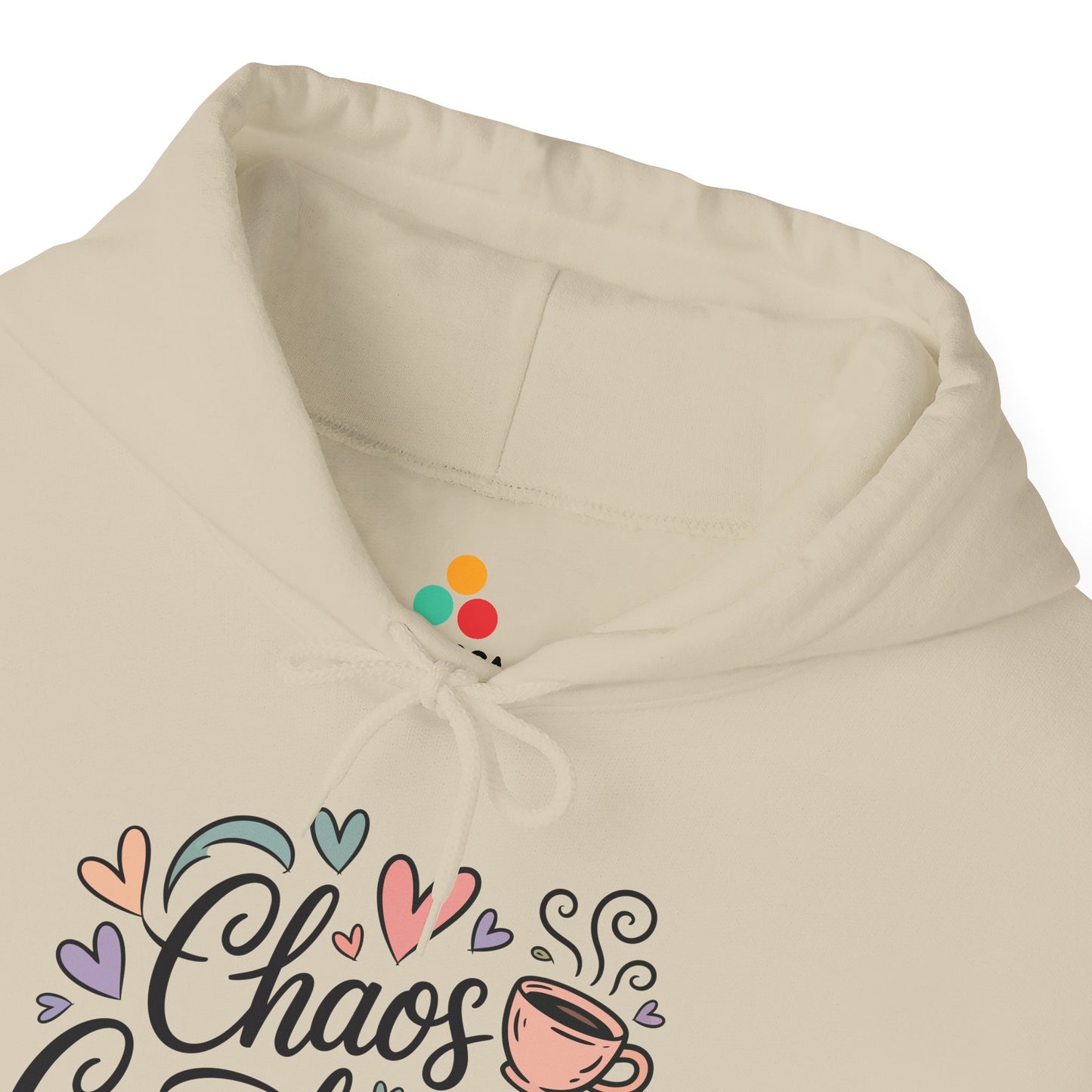 TEEZOCA chaos coordinator pastel coffee art Unisex Heavy Blend Hoodie