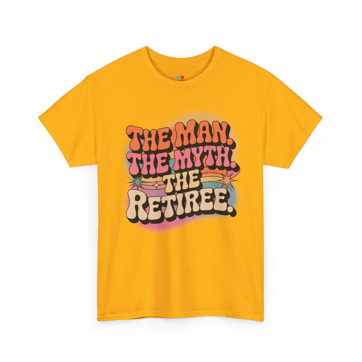 The Man The Myth The Retiree Unisex T-shirt – Retro Humor Statement Tee | TEEZOCA 