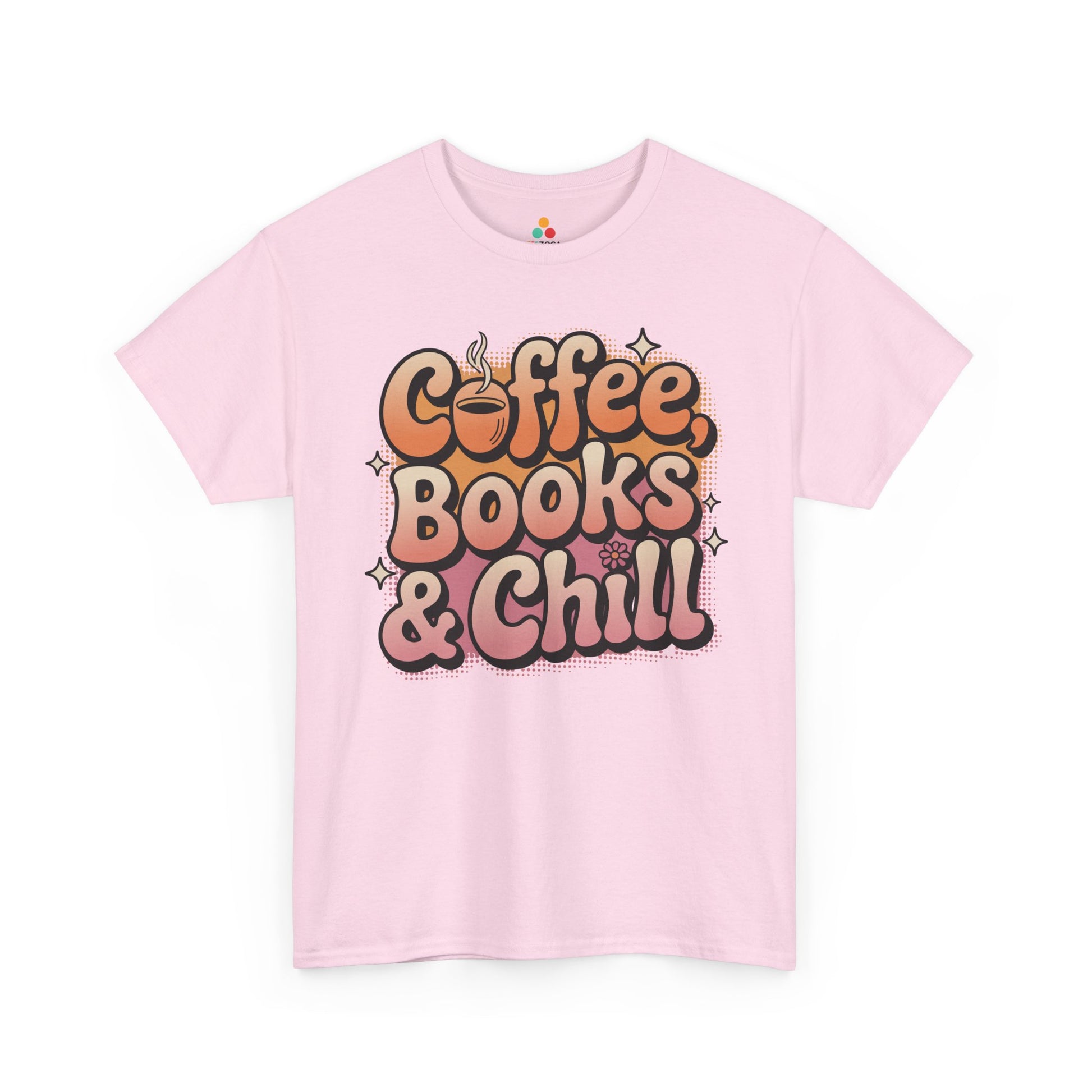 Coffee Books & Chill Retro Aesthetic Unisex T-shirt | TEEZOCA 