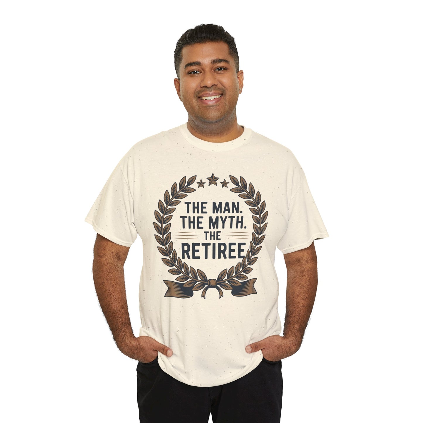 TEEZOCA classic retired legend typography Unisex T-shirt The Man The Myth The Retiree Bold Statement Unisex T-shirt | TEEZOCA 